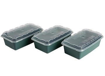 Set of 3 containers for aspic and jelly Family comfort, 0.92 L, pine